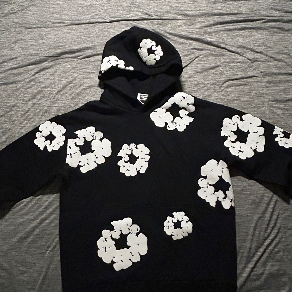 Small Black Denim Tears Hoodie